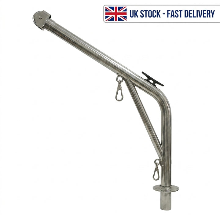 Lalizas AISI 316 Stainless Steel Boat Davit 85kg Max Lift 60mm Tube 70141