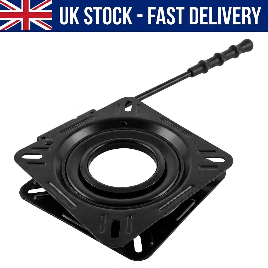Talamex Swivel Seat Base Coated Black With Lock 360 Rotation 12 Position 75889016