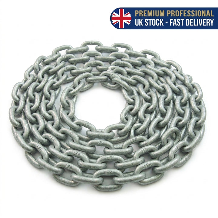 CALIBRATED Hot 6mm Hot-Dip Galvanised Chain, 60m Reel | 4Boats