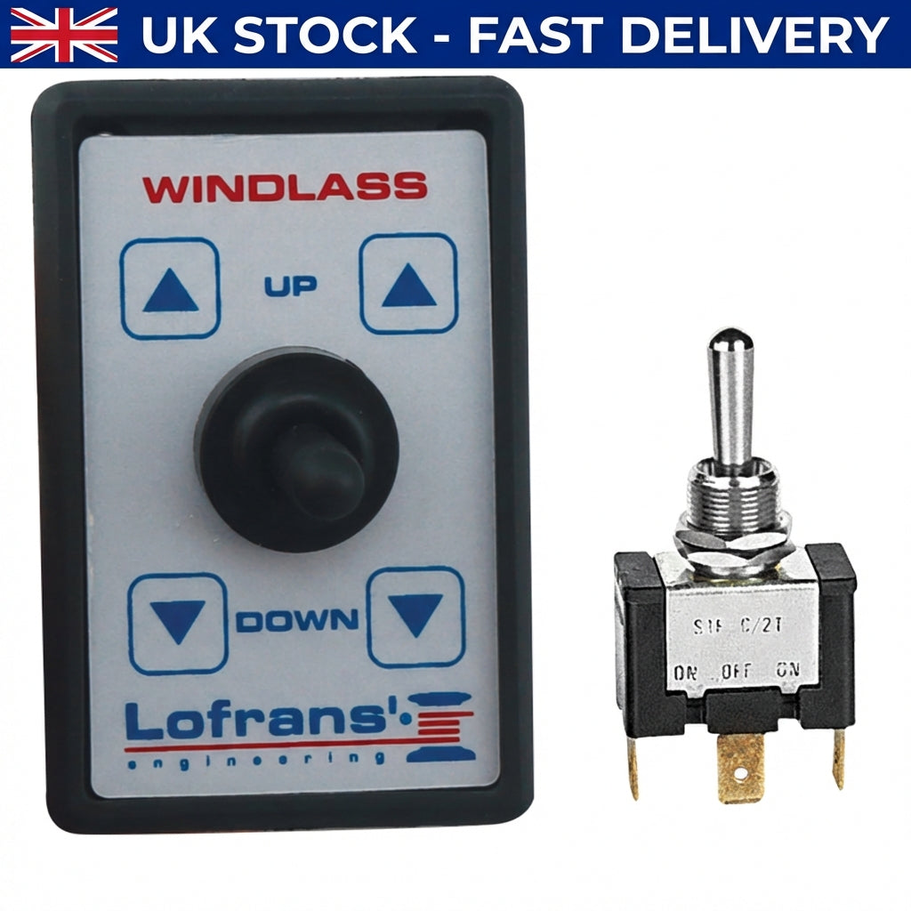 Lofrans 404728 Cockpit Control Switch Type L - Up-Off-Down Windlass Toggle