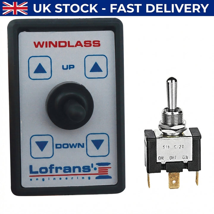 Lofrans 404728 Cockpit Control Switch Type L - Up-Off-Down Windlass Toggle