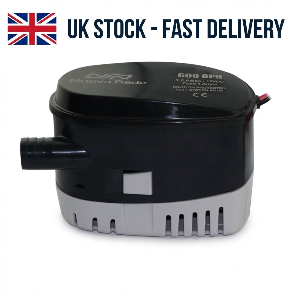 Automatic Bilge Pump 600GPH 12V Submersible Marine Boat Float Switch Lalizas 31150