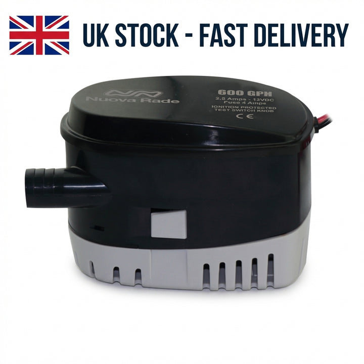 Automatic Bilge Pump 600GPH 12V Submersible Marine Boat Float Switch Lalizas 31150