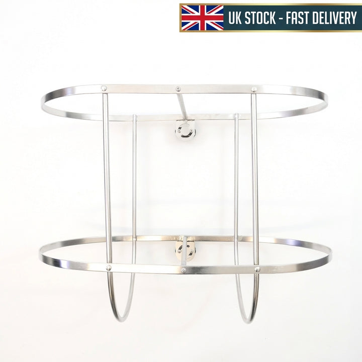 Stainless Steel Double Fender Holder for 5-6" Boat Fenders 142mm Rail Mount