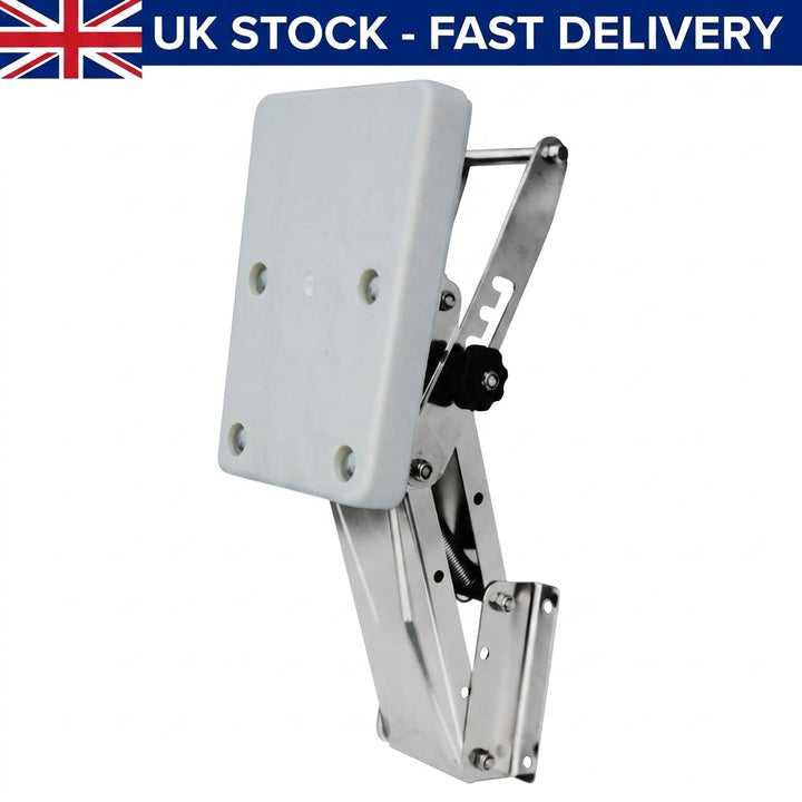 Outboard Motor Bracket Stainless Steel 316 Adjustable Aux Engine Mount Pad 40kg