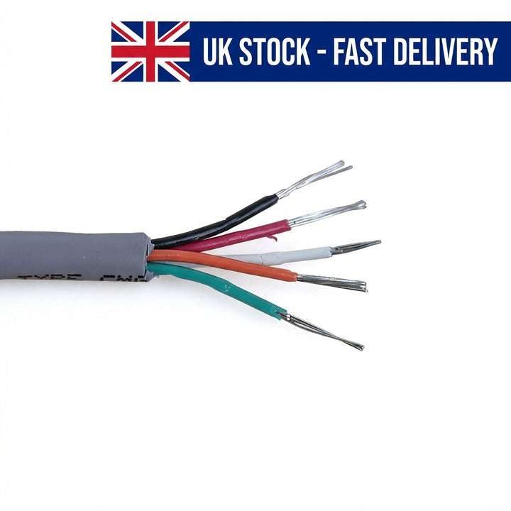 6 Core Marine LED Speaker Control Cable Tinned Copper RGB Wire Per Metre