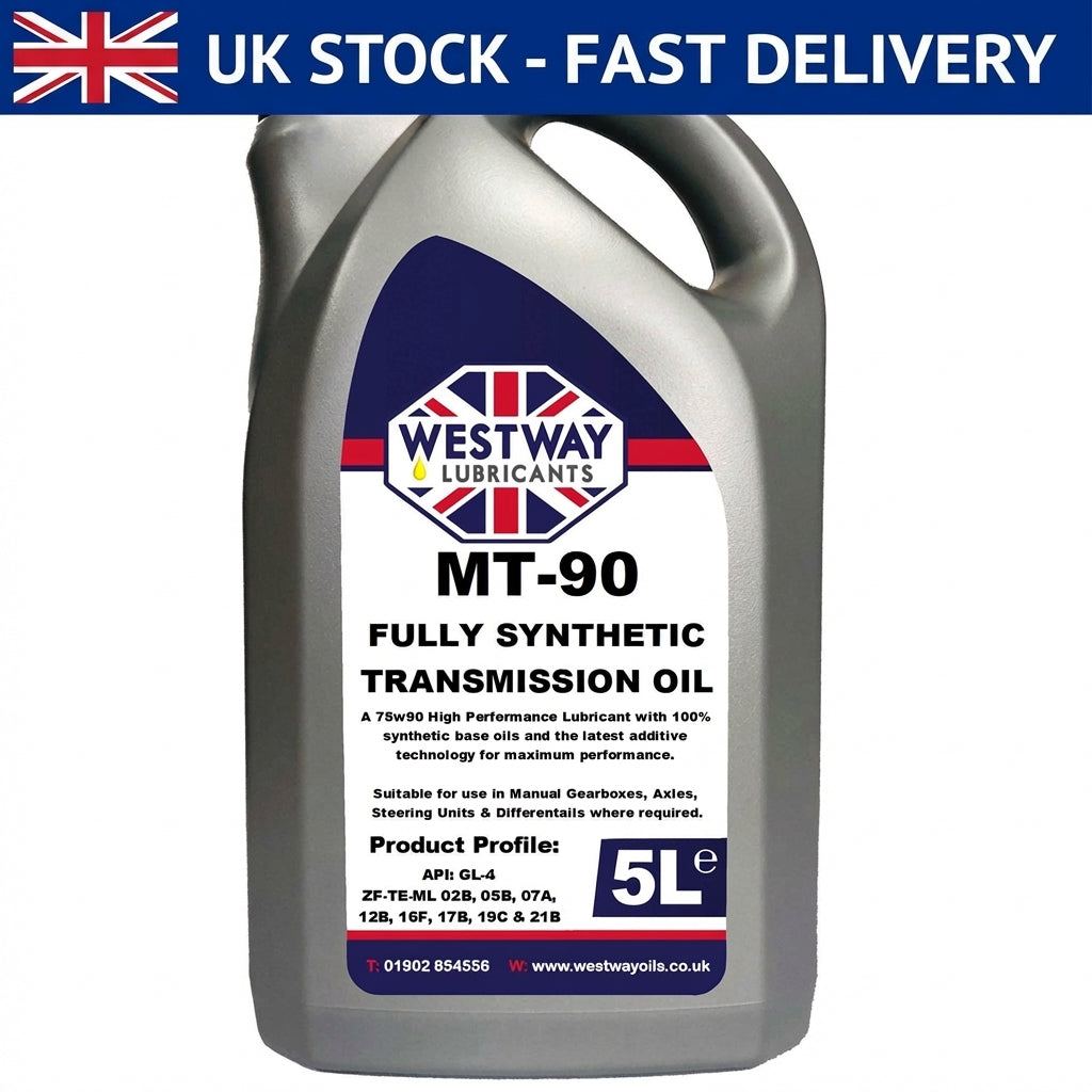 MT-90 75W90 GL-4 Fully Synthetic Gear Oil 5L - Manual Transmission & Diff Fluid