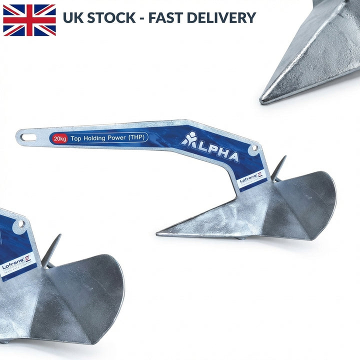 Lofrans' Anchor ALPHA THP 20 kg Hot-Dip Galvanised | 4Boats