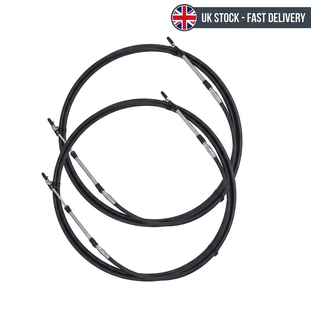 10ft Pair Outboard Gear/Throttle Control Cable 33C for Yamaha Suzuki Tohatsu C2 Type