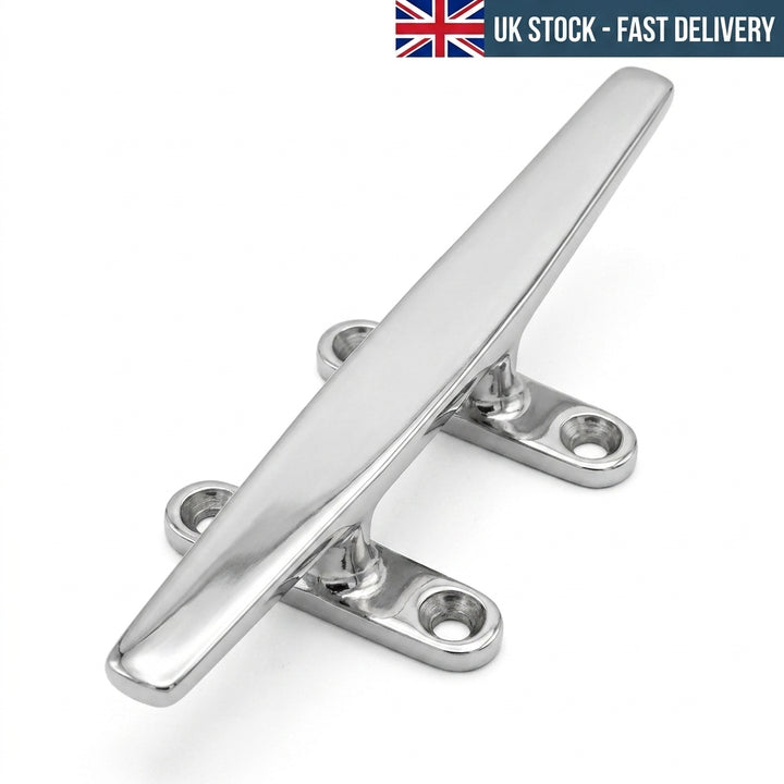 125mm Low Silhouette Cleat 316 Stainless Steel Heavy Duty Marine Boat Dock 5"