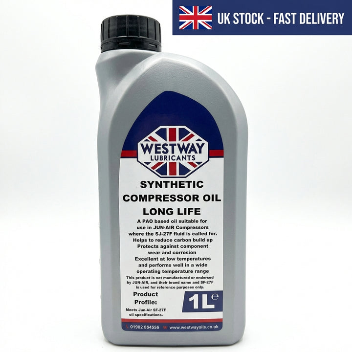 Synthetic Compressor Oil for Jun-Air SJ-27F Replacement 1L SJ27F 4062100