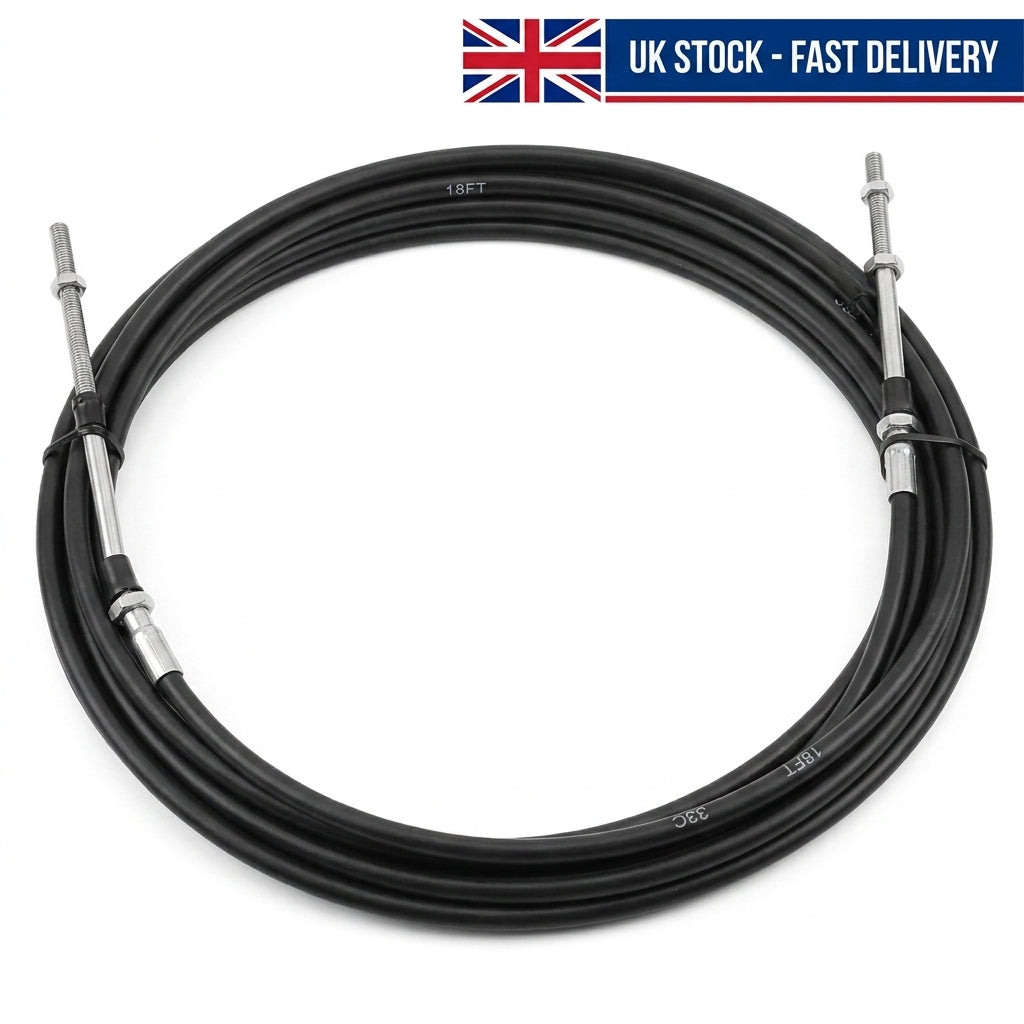 15ft Outboard Remote Gear Throttle Control Cable Yamaha Suzuki Tohatsu 33C C2 Type