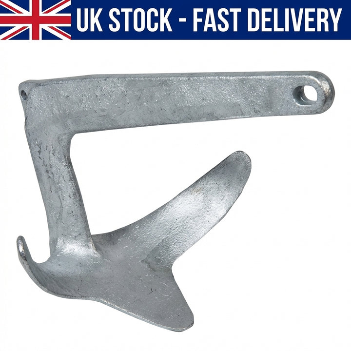 Talamex M-Anchor Galvanized Steel Bruce Claw Style Boat Anchor High Holding Power