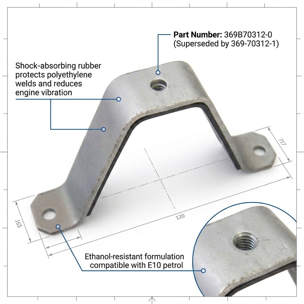 Genuine Tohatsu Fuel Tank Stay 369B70312-0 Integral Tank Bracket M4C M5B