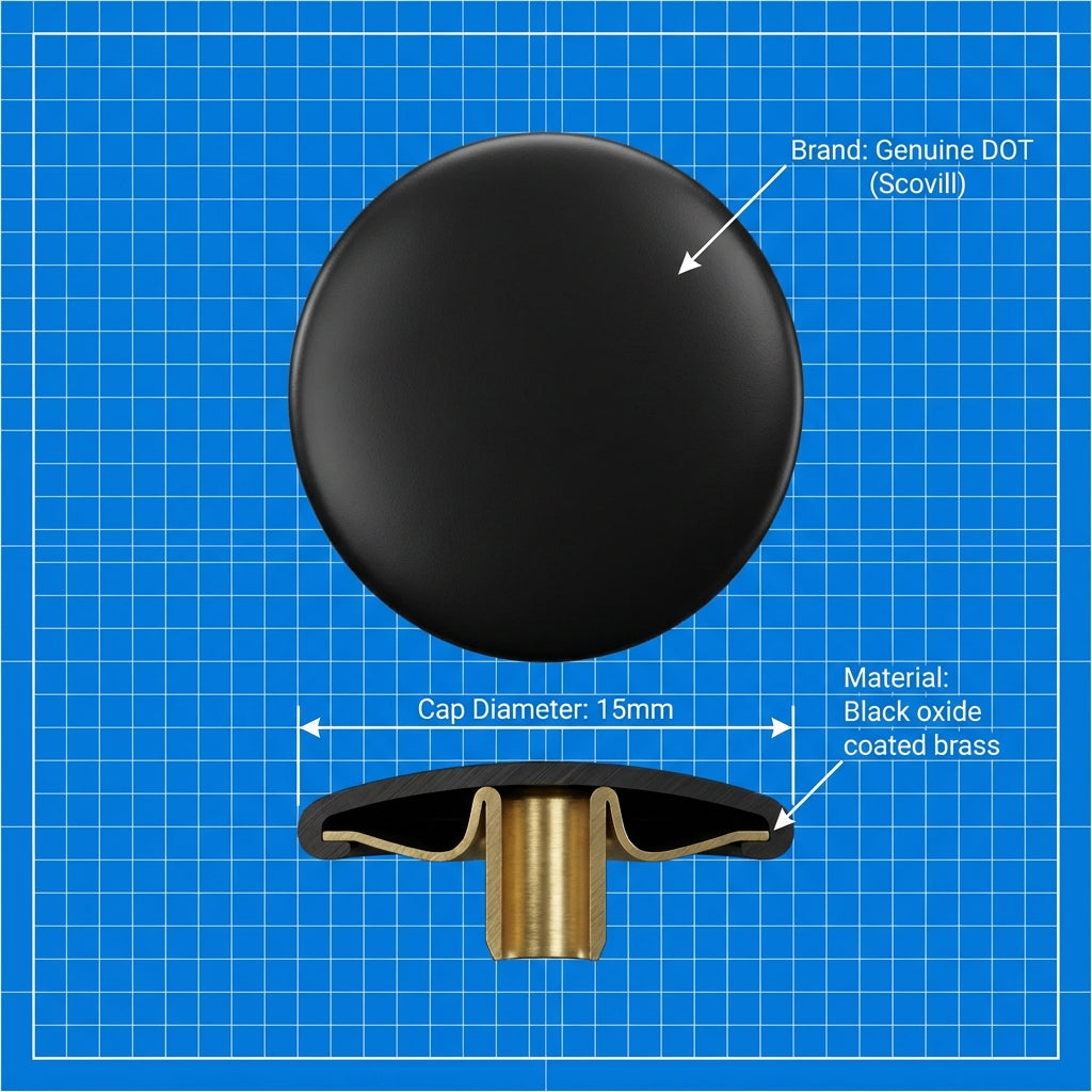 Durable DOT military black snap fastener CAP