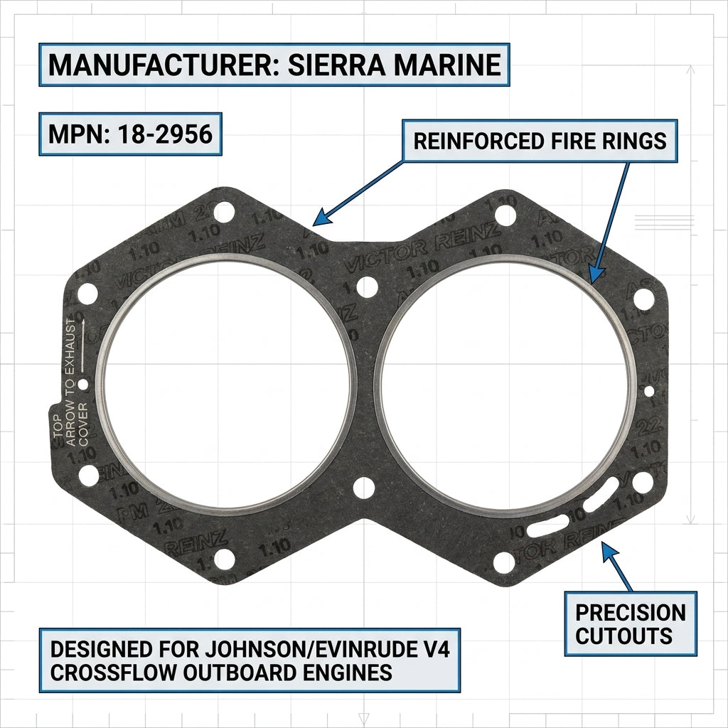 0318358 Head Gasket for Evinrude 80-140hp (1982-93) engines