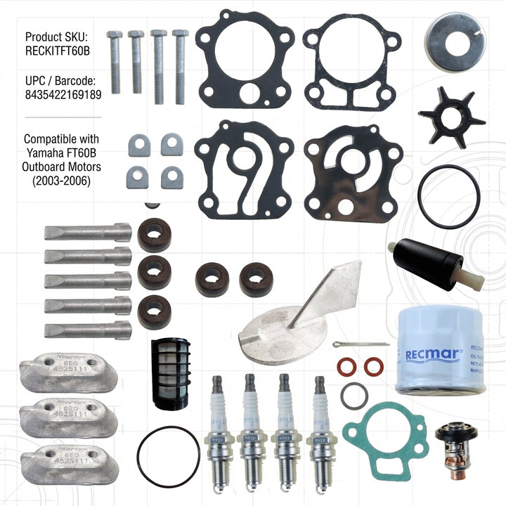 Yamaha FT60B High Thrust Outboard Service Maintenance Kit 2003-2006 RECKITFT60B