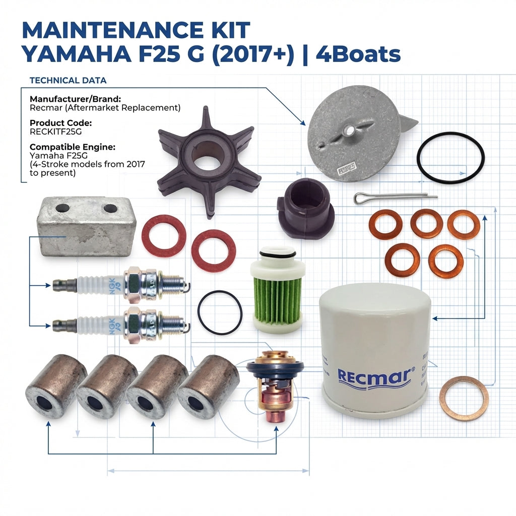 Yamaha F25G 2017+ Outboard Service Maintenance Kit