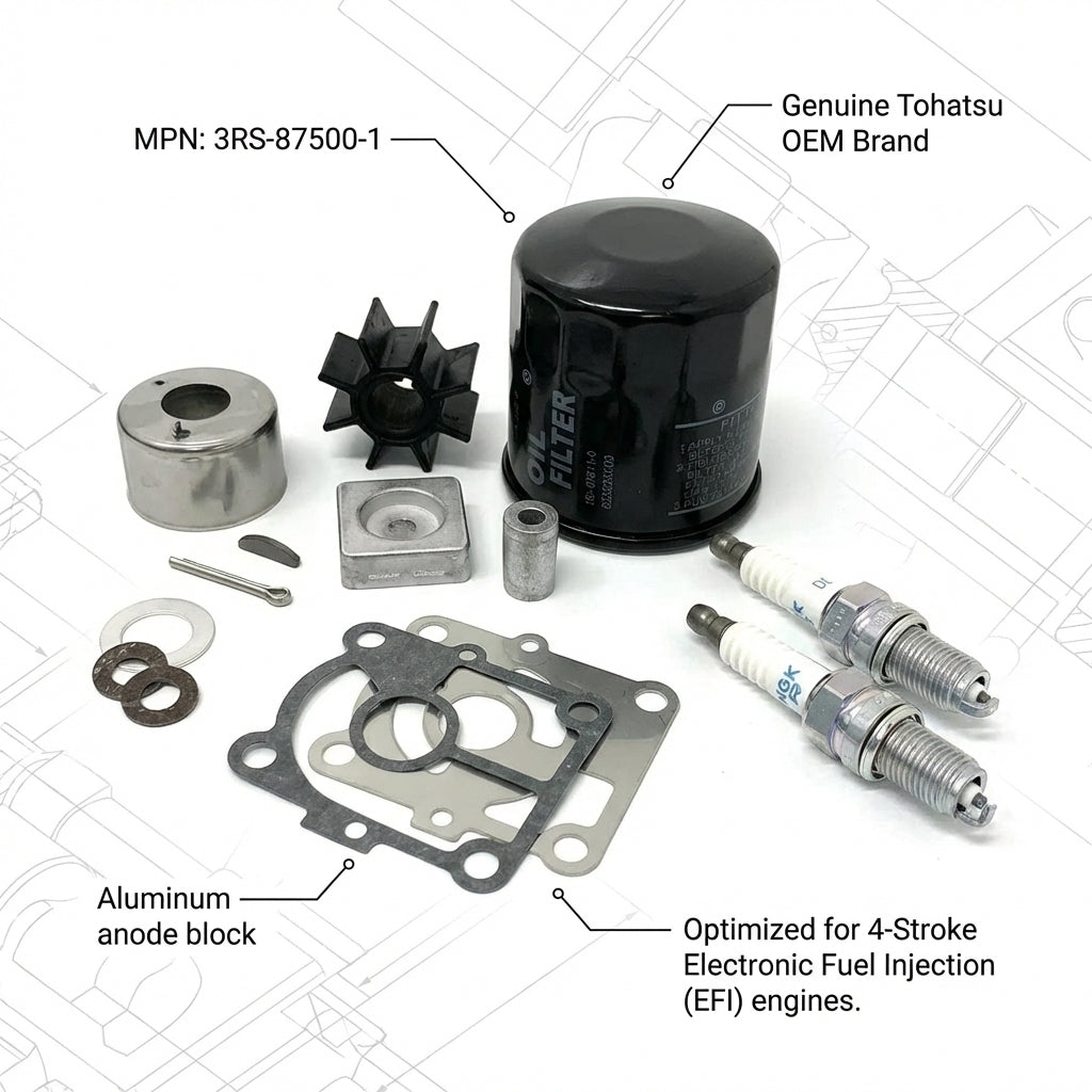 Genuine Tohatsu 100hr Service Kit MFS9.9E MFS15E MFS20E EFI 3RS-87500-1