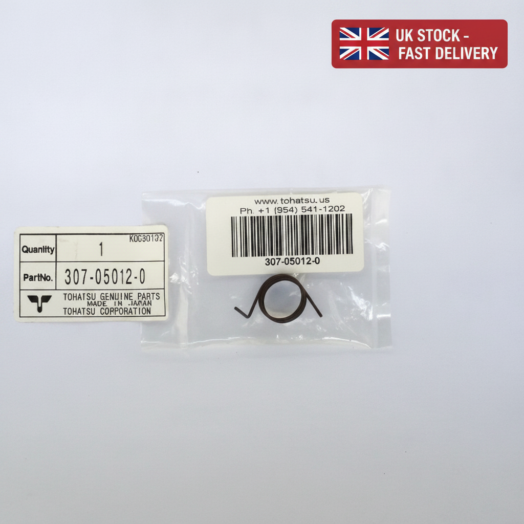 Tohatsu Genuine Return Spring 307-05012-0 for Outboard Engines - UK Stock image 1