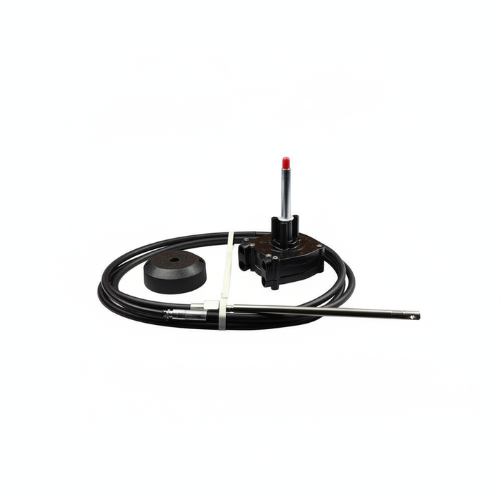 10ft Boat Steering Kit Helm Bezel Cable 3.05m Outboard Up to 200HP Multiflex - Alternative angle image 2