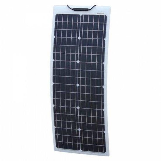 50W Reinforced narrow semi-flexible solar panel with a durable ETFE coating - 4Boats