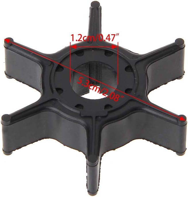 Water Pump Impeller for Yamaha 9.9HP 15HP Outboard 63V-44352-01-00 63V-44352-01