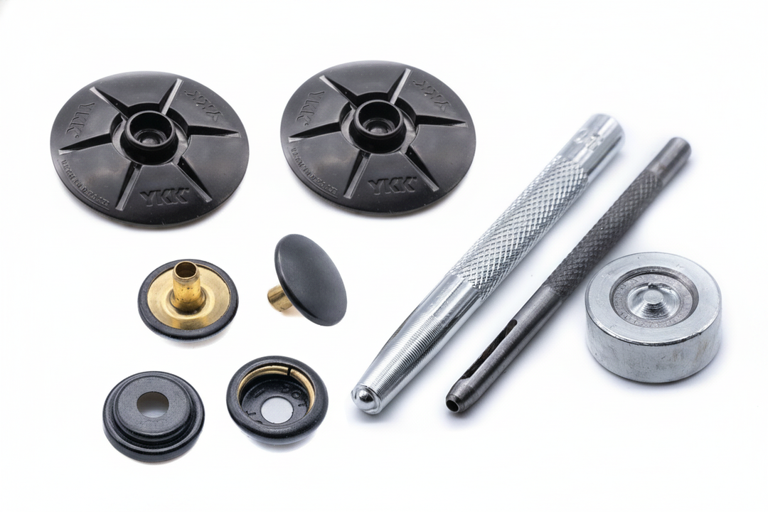 Snad YKK fastener self adhesive 40mm black domed stud kit - Technical specification image 4