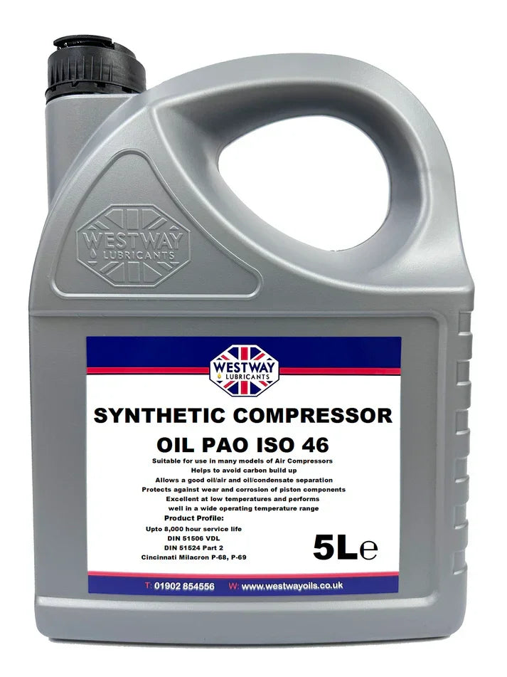 Synthetic Compressor Oil ISO 46 PAO 8000 Hour