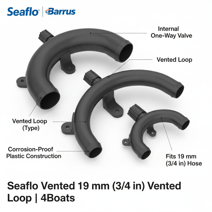 Seaflo Vented 19 mm (3/4 in) Vented Loop | 4Boats - Technical specification image 2