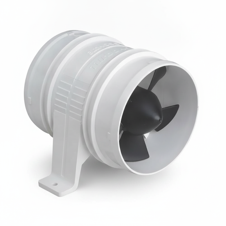 4" 24V Marine In-Line Bilge Blower 235CFM Water Resistant Boat Ventilation Fan - Technical specification image 4