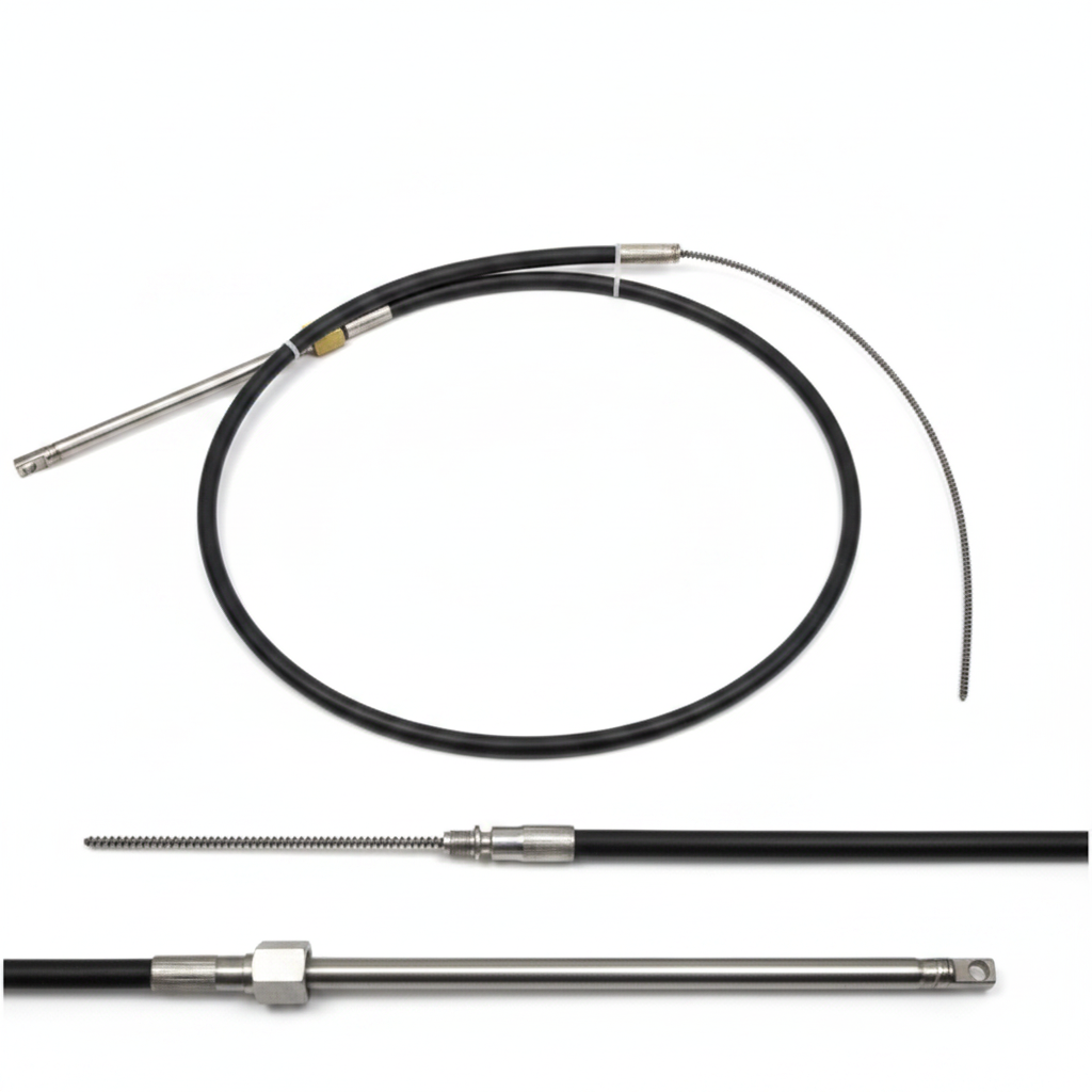 10 ft MT58 light-duty steering cable up to 55hp | 4Boats - Alternative angle image 2