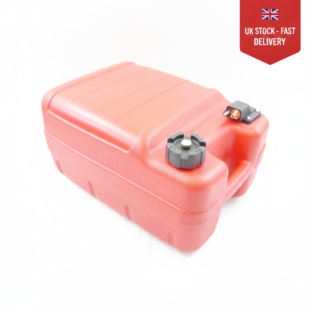 24 L Fuel Tank with Yamaha Connector & Fuel Gauge | 4Boats - UK Stock image 1