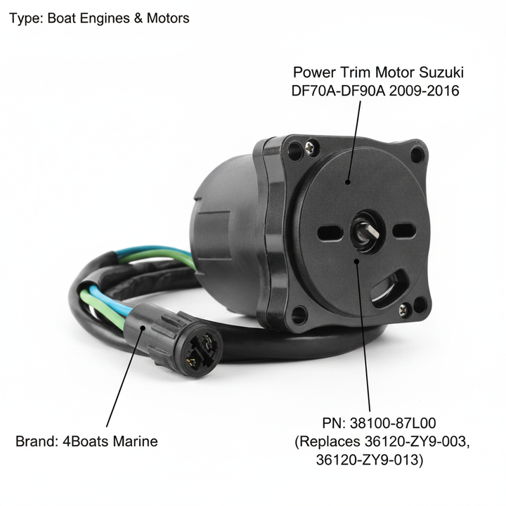 Power Trim Motor Suzuki DF70A DF80A DF90A Outboard 2009-2016 38100-87L00 PTT - Technical specification image 2