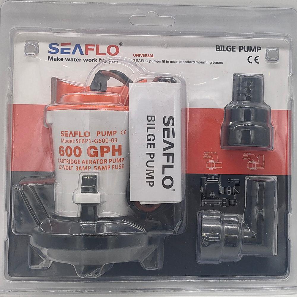 SEAFLO 12V 600GPH Bilge Pump 03-Series Non-Auto Marine Boat Water Pump BP1G60003