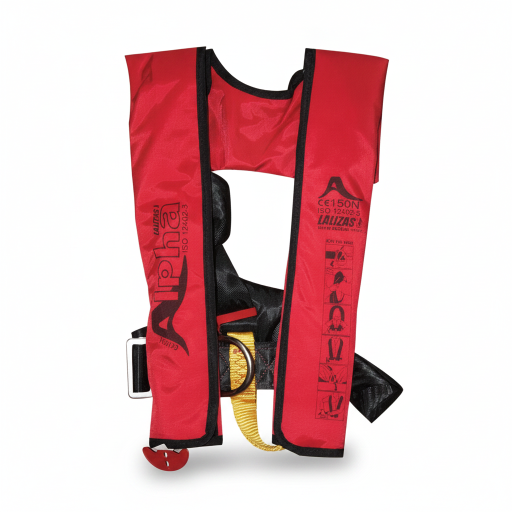 Alpha Infl Manual 170N ISO Lifejacket - Adult | 4Boats - Studio image 1
