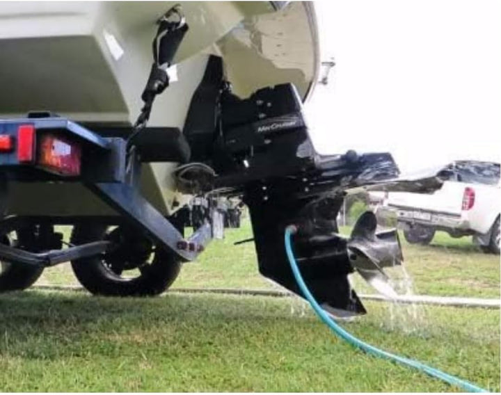 Outboard Motor Flush Muffs Single Feed Compact Rectangle Cups for Engines < 40HP