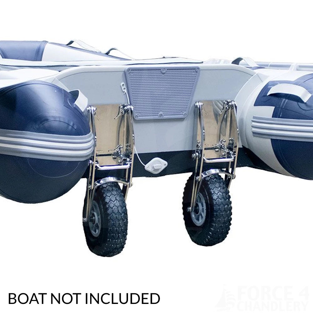 Seago Compact HD Dinghy Launching Wheels Low Profile Quick Release 120kg DW-C