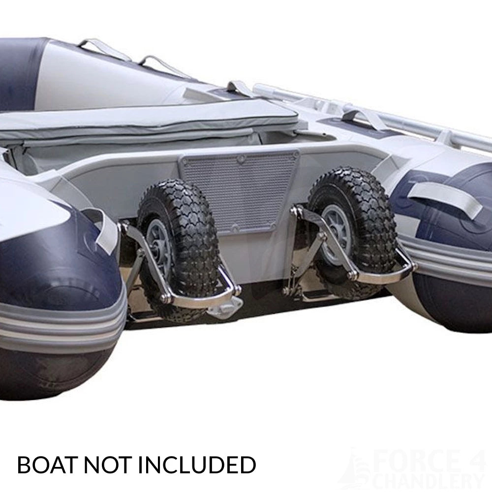 Seago Compact HD Dinghy Launching Wheels Low Profile Quick Release 120kg DW-C