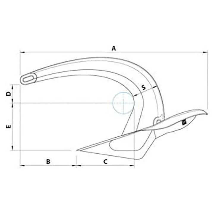 Vulcan Galvanised Anchor 4 kg