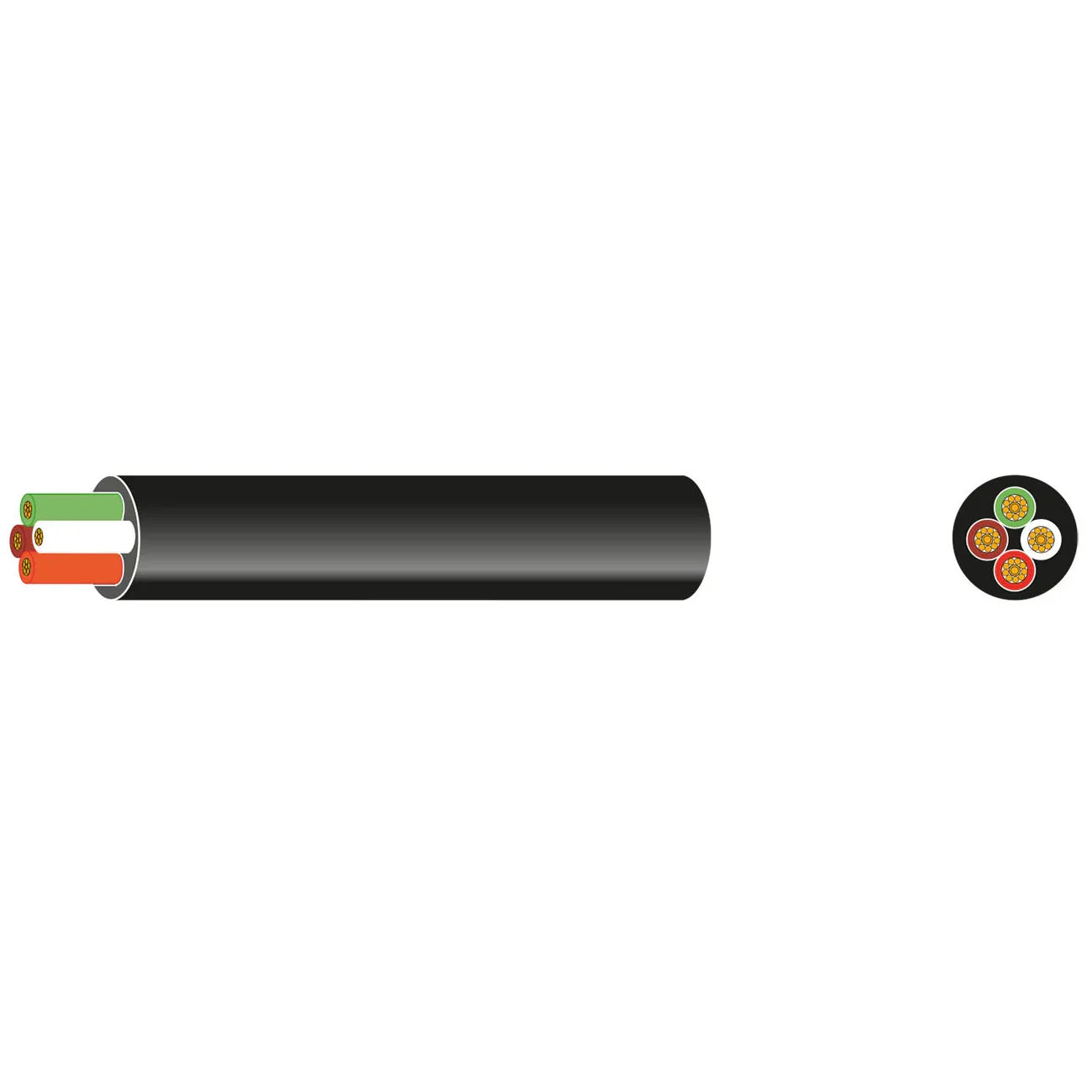 Oceanflex Single Core Tinned Thin Wall Cable In Black - 4.0mm/12 AWG - Marine Electricals