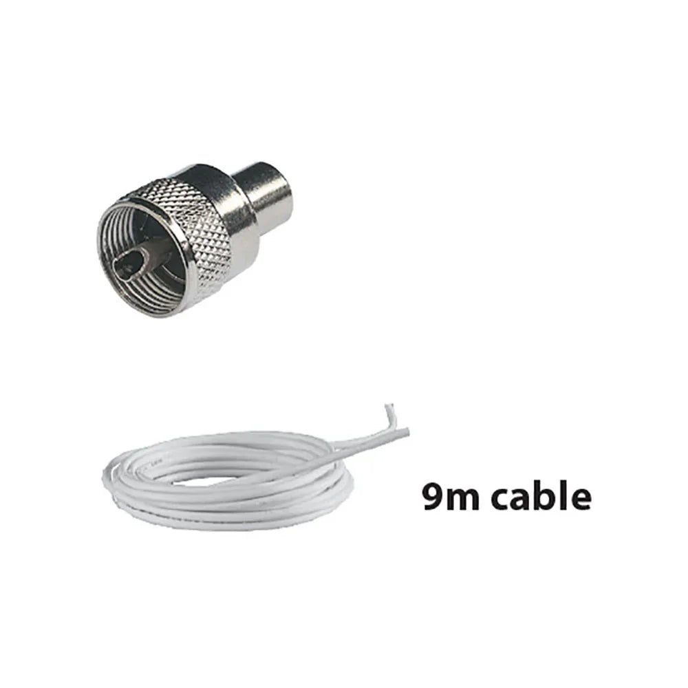 Glomex VHF VHF RA111 VHF/AIS Rubber Antenna — Ø100 x H210 mm | 4Boats