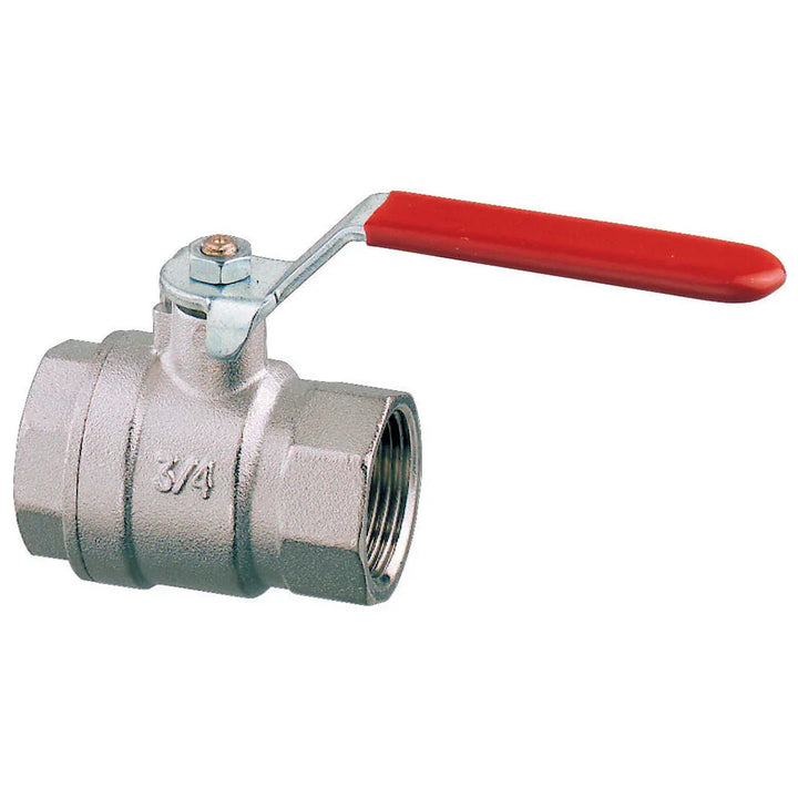 Guidi Nickel-Plated Brass Lever Ball Valve, F-M, 1/2 in | 4Boats