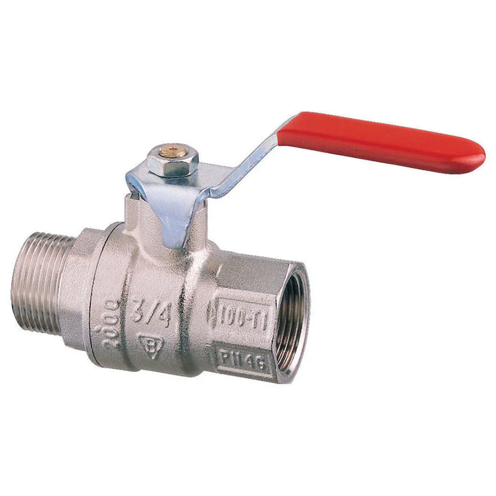 Guidi Nickel 9.5 mm (3/8 in) Nickel-Plated Brass Lever Ball V | 4Boats