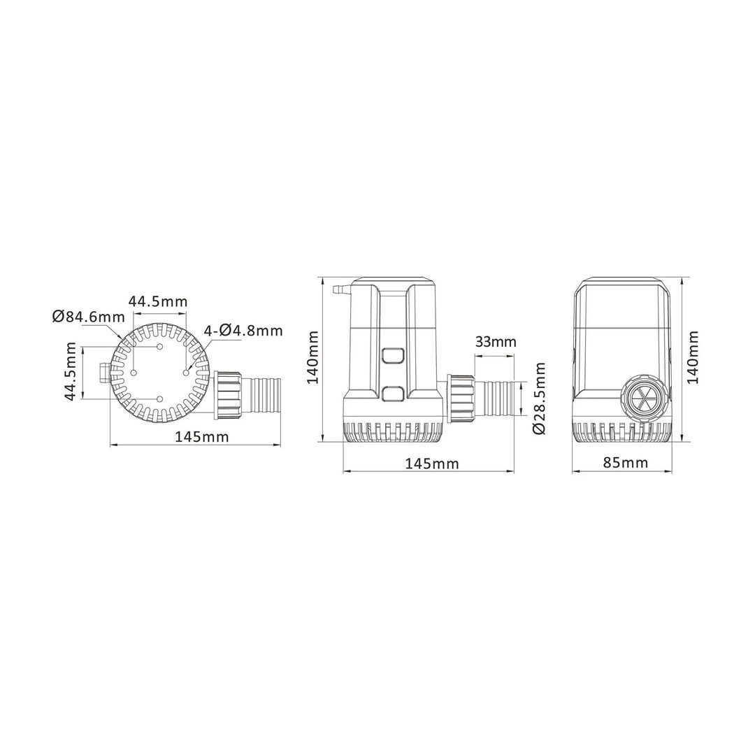 Seaflo Timer 13B 12V Automatic Bilge Pump 5,678 L | 4Boats