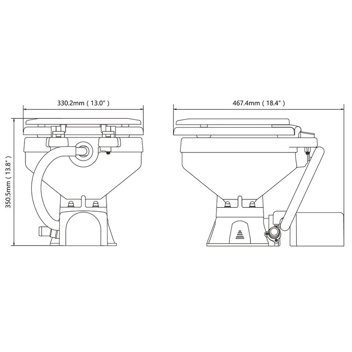 Seaflo   Electric Marine Compact Toilet 12V | 4Boats