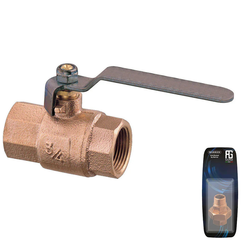Guidi Bronze 32 mm (1¼ in) Ball Valve G 1¼ (BSPP) Stainless S | 4Boats