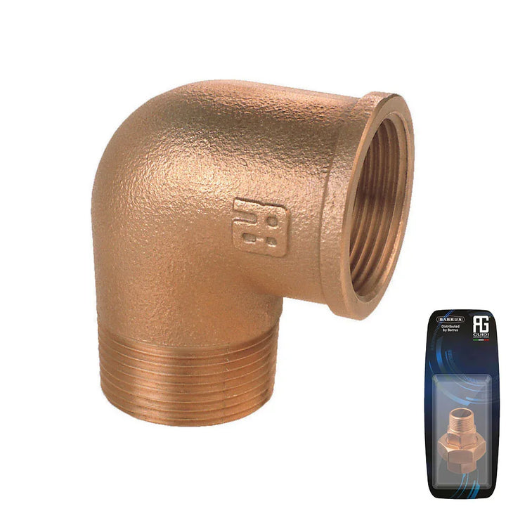 Guidi Bronze 90° Elbow M-F 25.4×12.7 mm Retail Pack | 4Boats