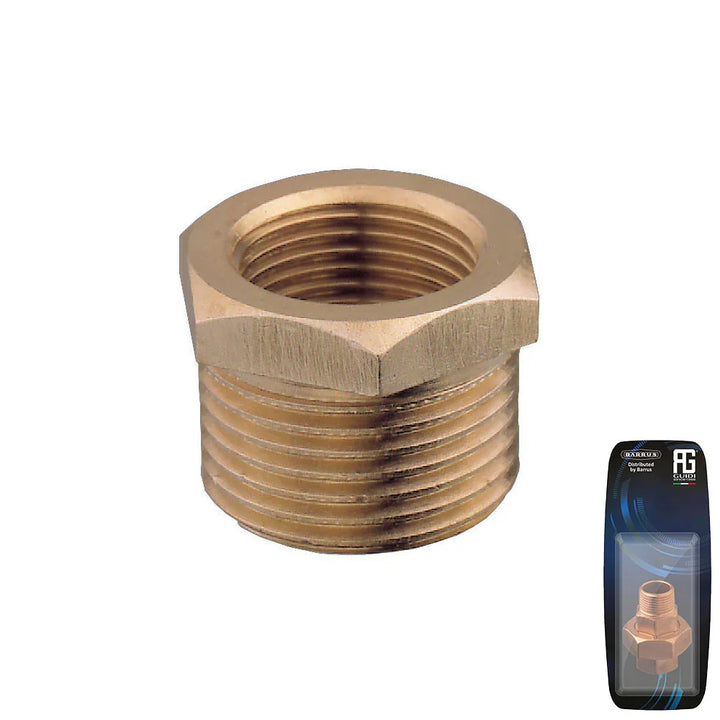 Guidi Brass Reducing Bushing M-F 38.1×25.4 mm BSPT | 4Boats