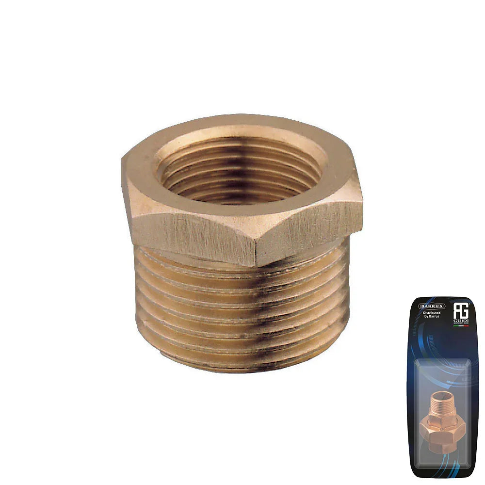 Guidi Brass M-F Bushing 32 mm x 9.5 mm (1-1/4 × 3/8 in) BSPT | 4Boats